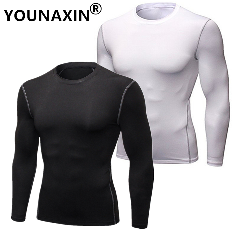 T Shirt Tight Fit - Men's Running Sports Long Sleeves T-Shirts