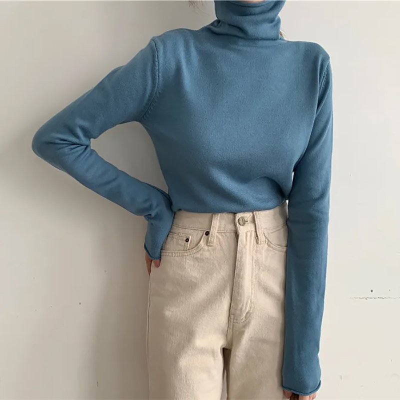 Thermal Long John - ITOOLIN Women Turtleneck Warm Sweater Knitted