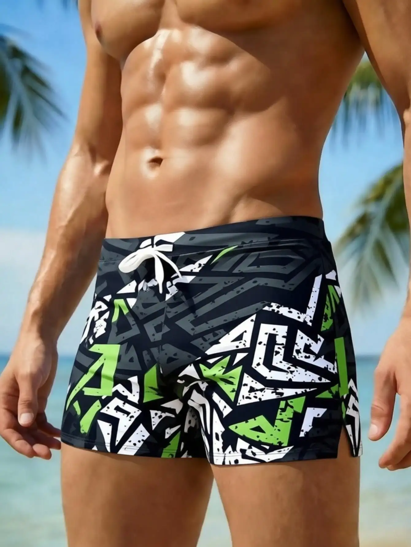Men's Fashion Printed Pattern  - đánh giá và giá Bamboo Fiber Trunk
