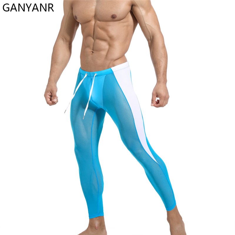 GANYANR Running Tights Men Com - đánh giá và giá Compression Long Pant