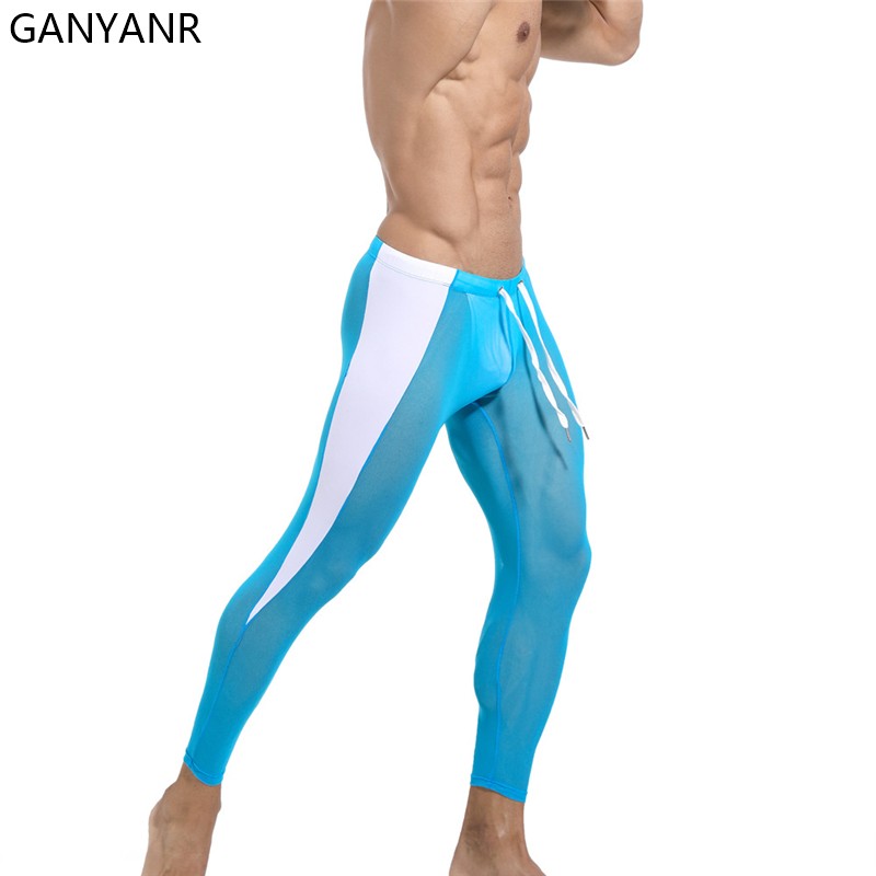 GANYANR Running Tights Men Com - đánh giá và giá Compression Long Pant