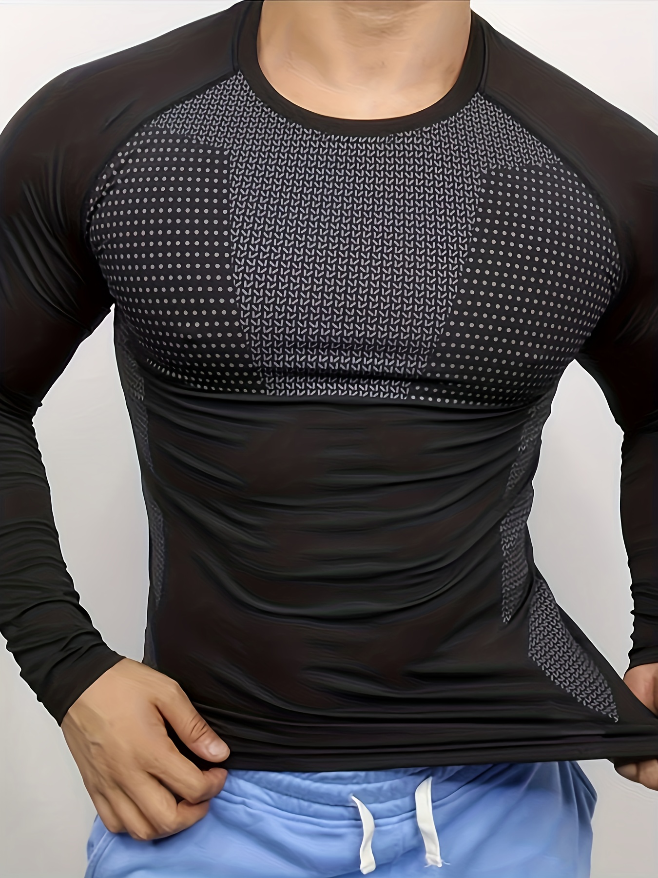 Men's autumn and winter thick  - đánh giá và giá T Shirt Tight Fit