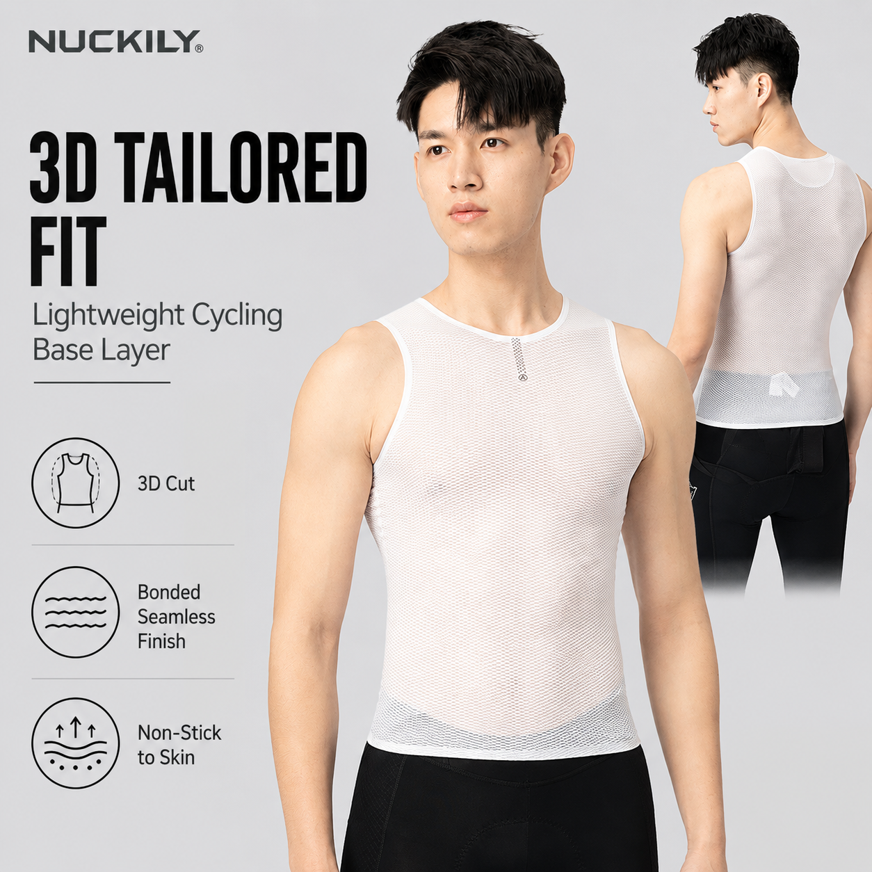 NUCKILY Men Cycling Base Layer - đánh giá và giá Sleeveless Undershirt