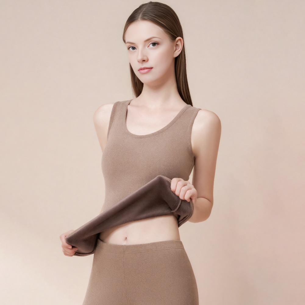 Fleece Lined Women Thermal Tan - đánh giá và giá Undershirt Crew Neck