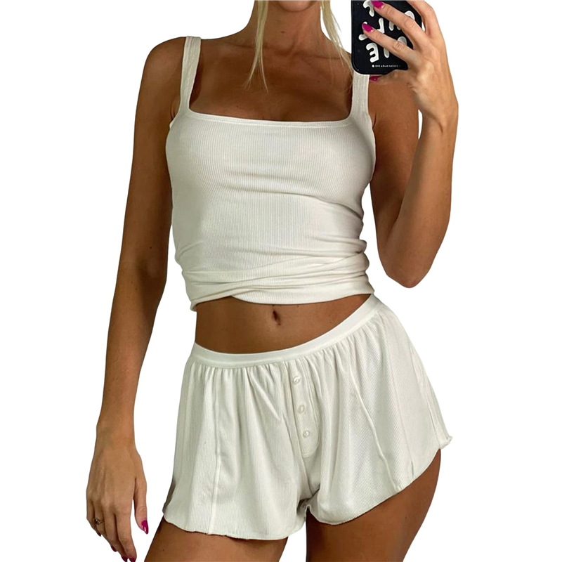 FX-Women Summer Lounge Set Rib - đánh giá và giá Tank Top Ribbed