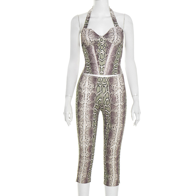 Serpentine Print Women Sexy 2  - đánh giá và giá Suspender Tank Top