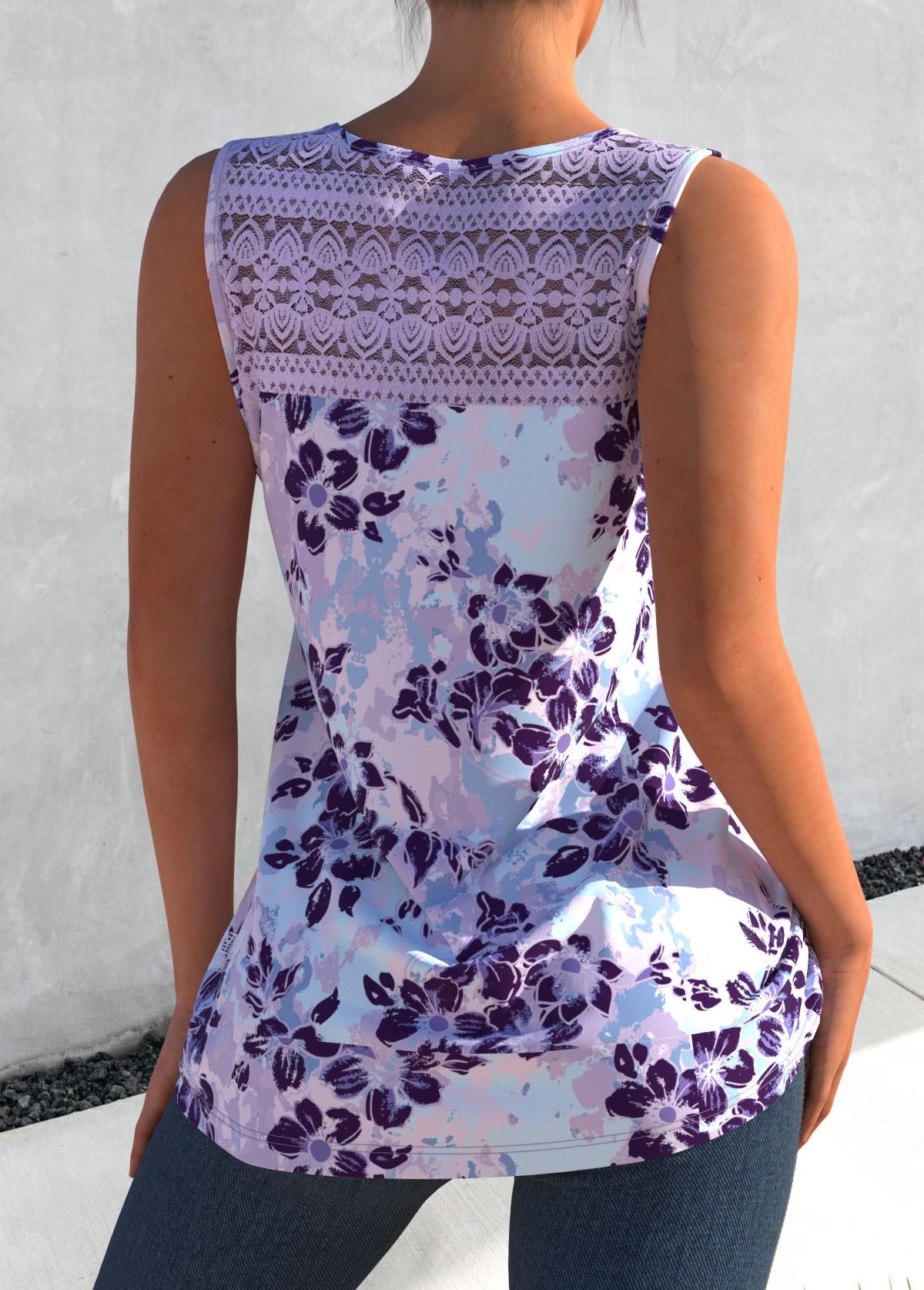 Plus Size Cross Strap Floral P - đánh giá và giá Suspender Tank Top