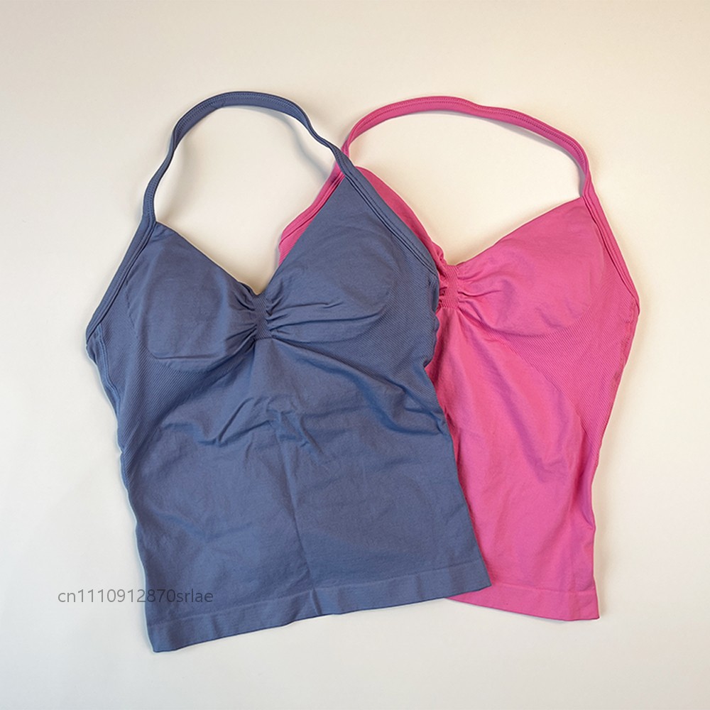 Women's Seamless Halter Strapp - đánh giá và giá Suspender Tank Top