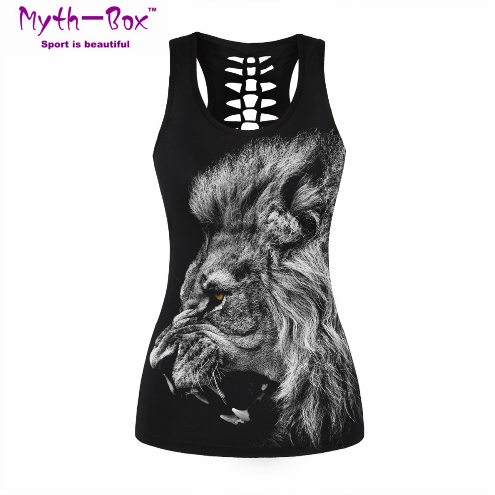 Women Sport Vest Bad Cat Print - đánh giá và giá Sleeveless Undershirt