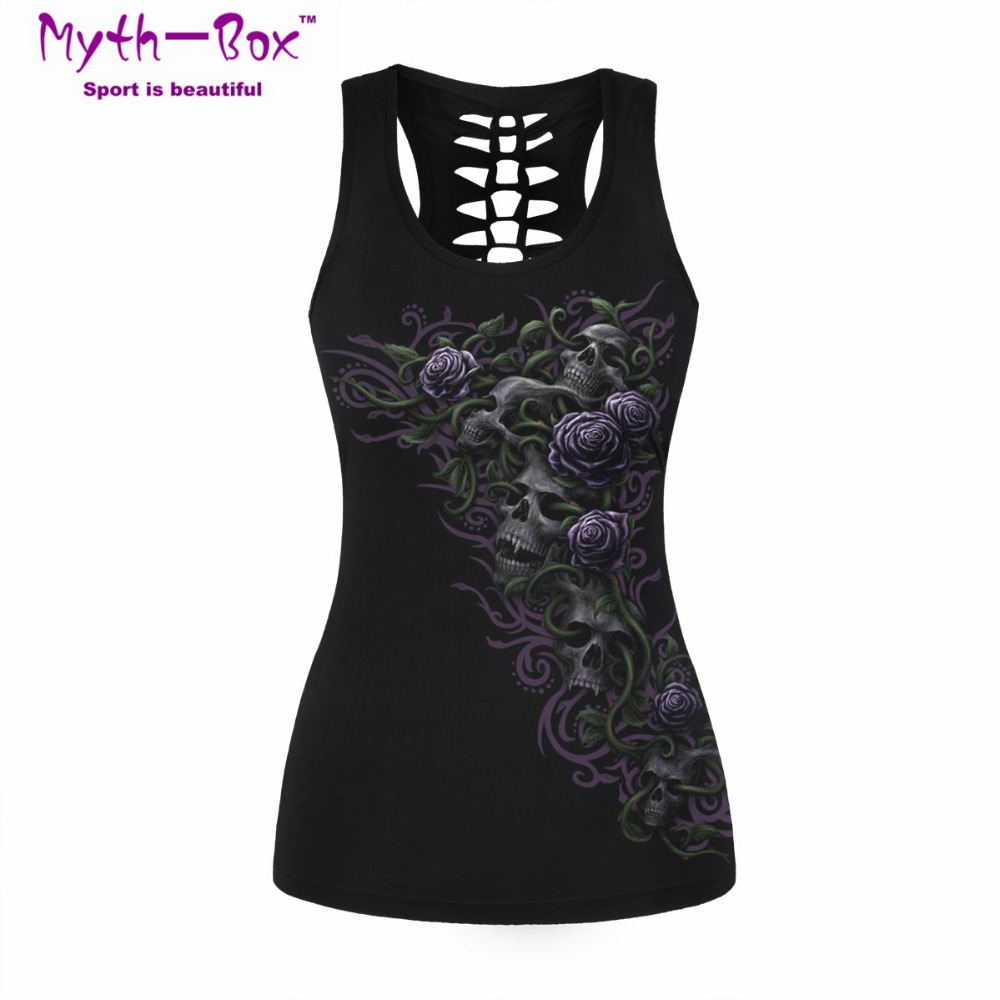 Women Sport Vest Bad Cat Print - đánh giá và giá Sleeveless Undershirt