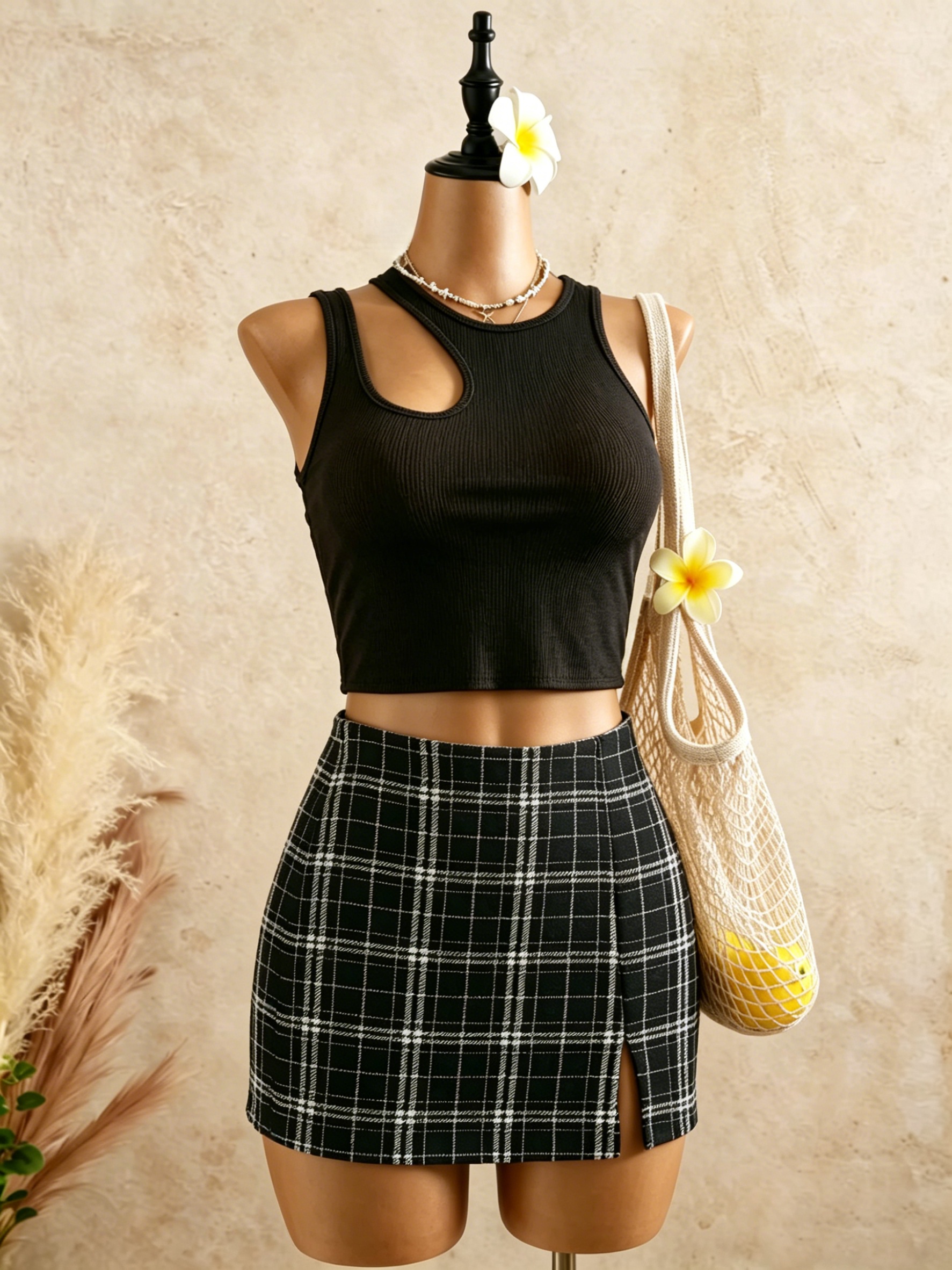 2 Piece Outfits Women Cutout R - đánh giá và giá Tank Top Ribbed
