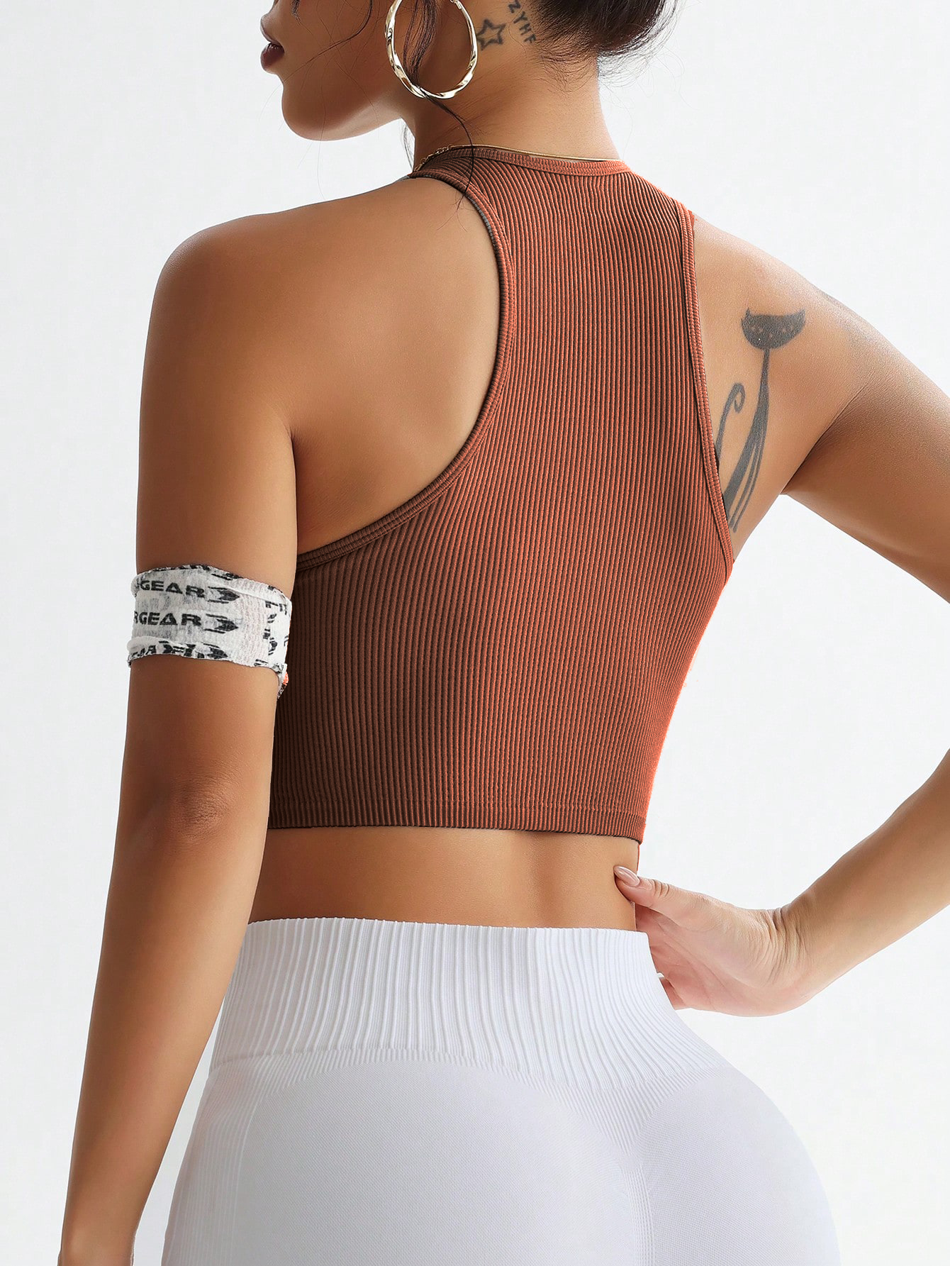 Ribbed Seamless Sports Bra Tan - đánh giá và giá Tank Top Ribbed