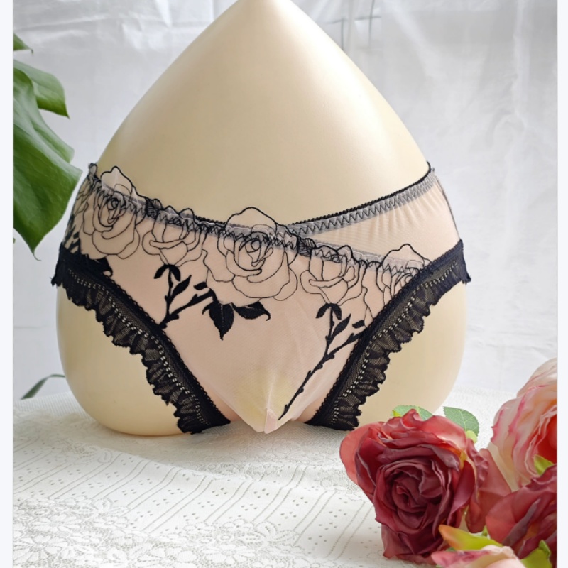 Men's Elegant Embroidery Lace  - đánh giá và giá Pouch Boxer Pouch