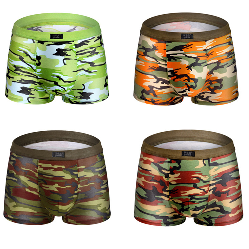 4pcs/lot Camouflage Boxer Men  - đánh giá và giá Multi Pack Underwear
