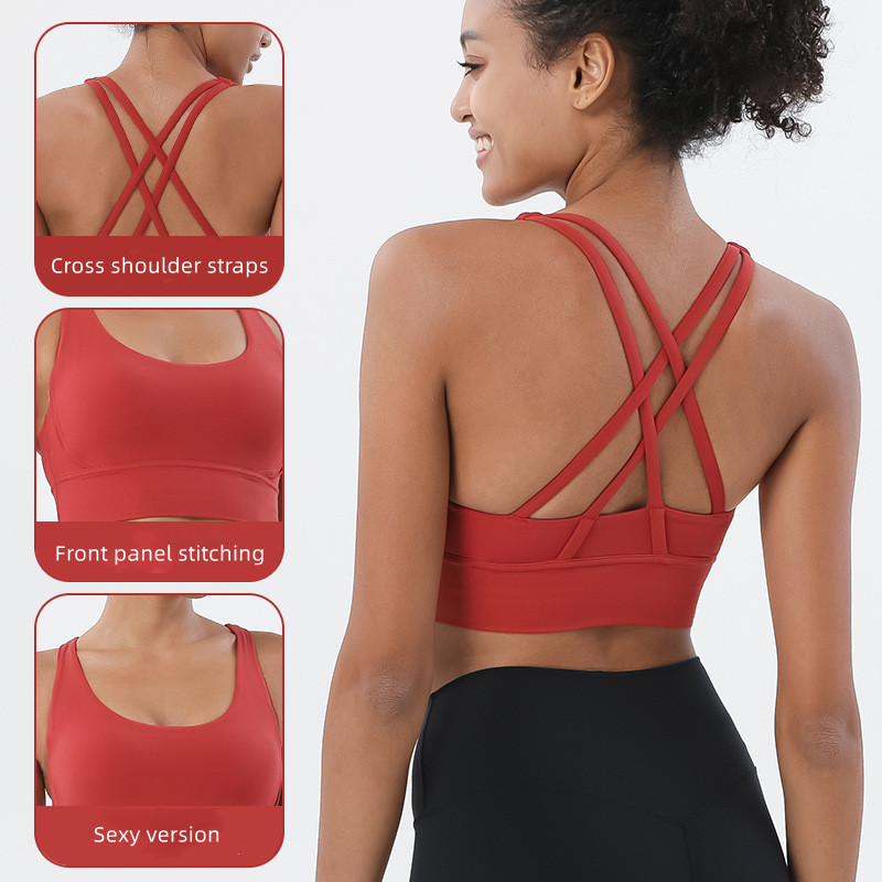 New Cross Back Nylon Yoga Top  - đánh giá và giá Quick Dry Underwear